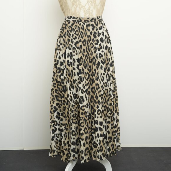 Banana Republic Dresses & Skirts - Banana Republic, Maxi Pleated Skirt , Size 10 (Tall), Animal print